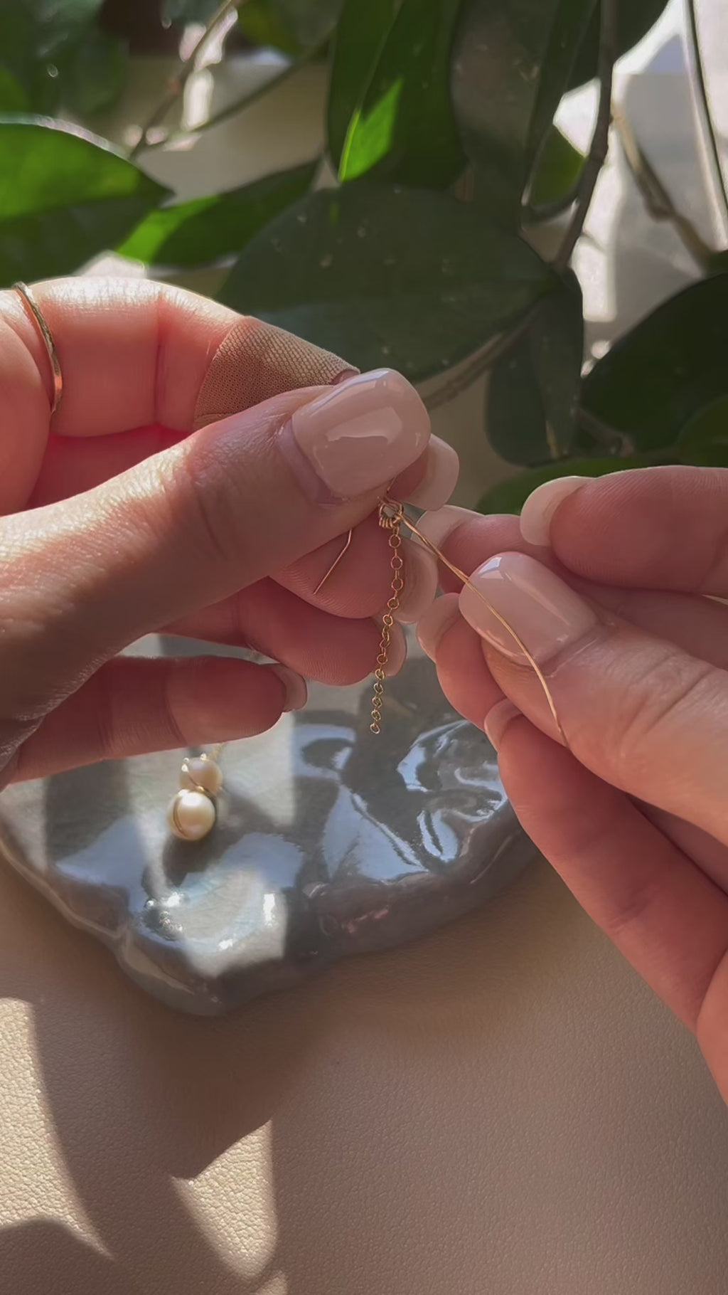 Handmade Gold Filled Freshwater Pearl Drop Earrings Video